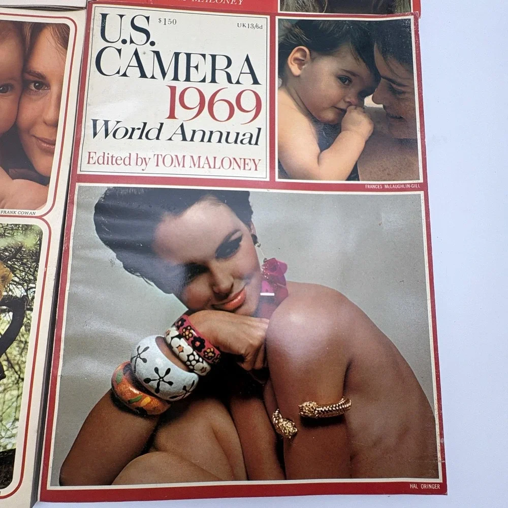 Vintage U.S. Camera World Annual Magazine Lot 6 1964-1969 International Pictures